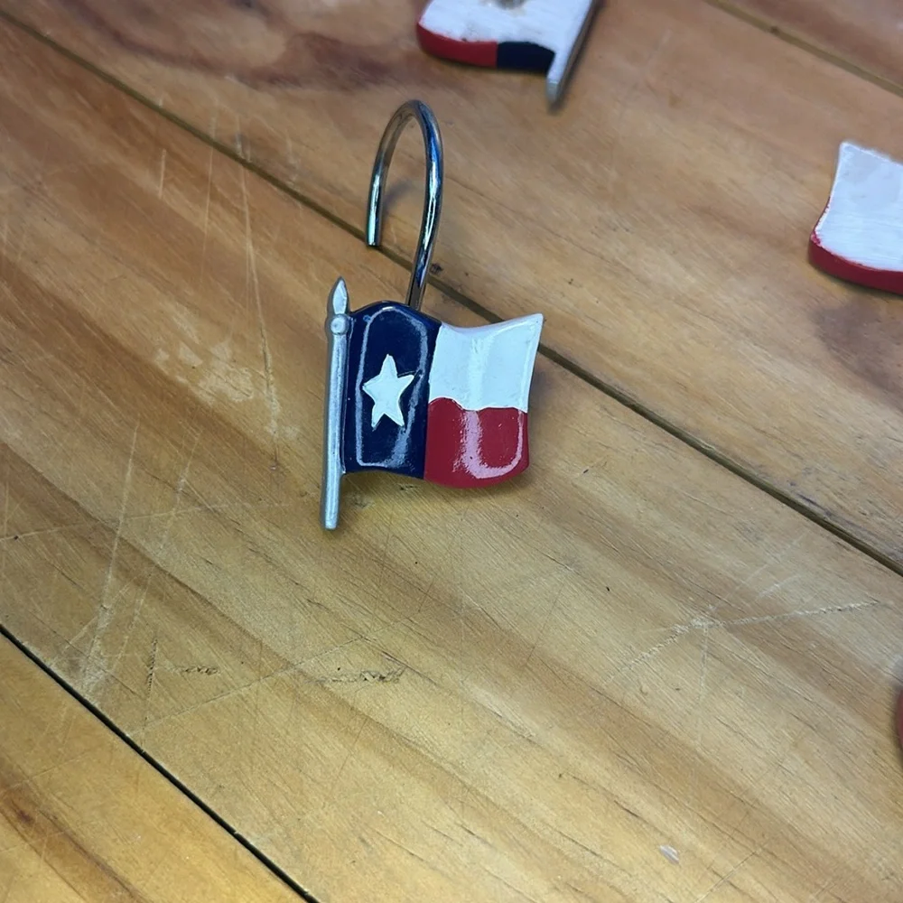 Texas Shower Curtain Hooks